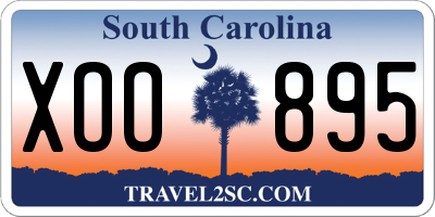SC license plate XOO895