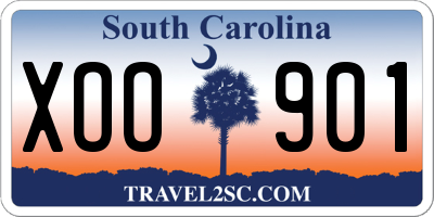 SC license plate XOO901