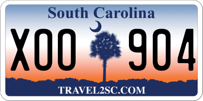 SC license plate XOO904