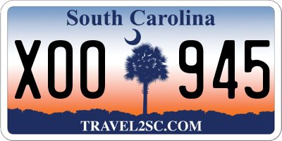 SC license plate XOO945