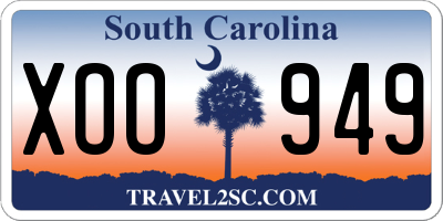 SC license plate XOO949