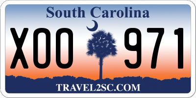 SC license plate XOO971