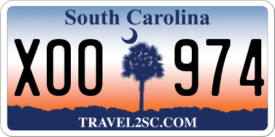 SC license plate XOO974