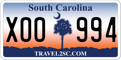 SC license plate XOO994