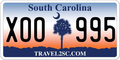 SC license plate XOO995