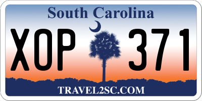 SC license plate XOP371