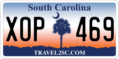 SC license plate XOP469