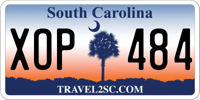 SC license plate XOP484