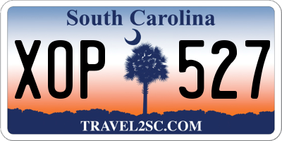 SC license plate XOP527