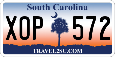 SC license plate XOP572