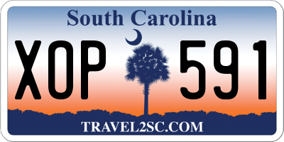SC license plate XOP591
