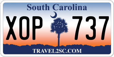 SC license plate XOP737