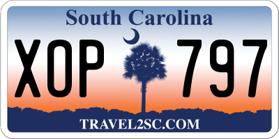 SC license plate XOP797