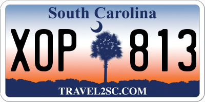 SC license plate XOP813