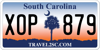 SC license plate XOP879