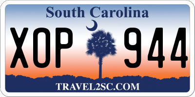SC license plate XOP944