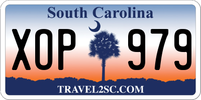 SC license plate XOP979