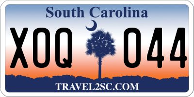 SC license plate XOQ044