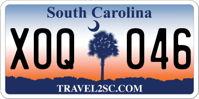SC license plate XOQ046