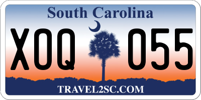 SC license plate XOQ055