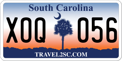 SC license plate XOQ056