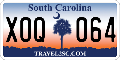 SC license plate XOQ064