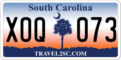 SC license plate XOQ073