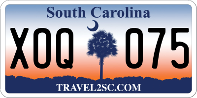 SC license plate XOQ075