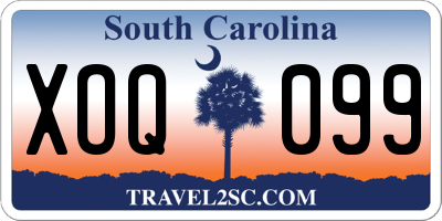 SC license plate XOQ099