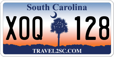 SC license plate XOQ128