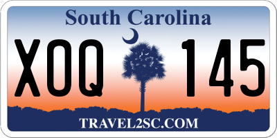 SC license plate XOQ145