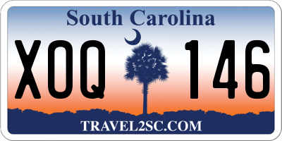 SC license plate XOQ146