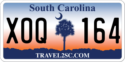 SC license plate XOQ164