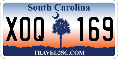 SC license plate XOQ169