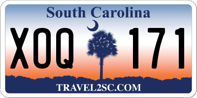 SC license plate XOQ171