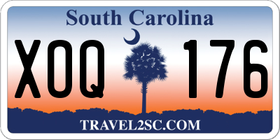 SC license plate XOQ176