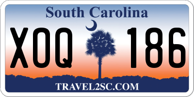 SC license plate XOQ186