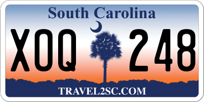 SC license plate XOQ248