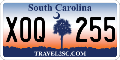 SC license plate XOQ255