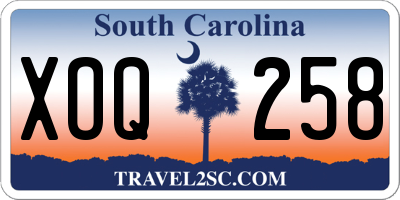 SC license plate XOQ258
