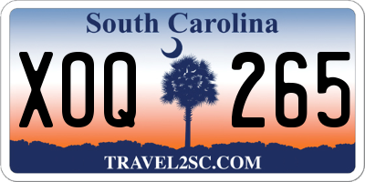 SC license plate XOQ265