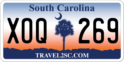 SC license plate XOQ269