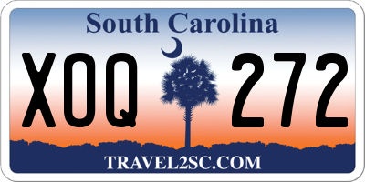 SC license plate XOQ272