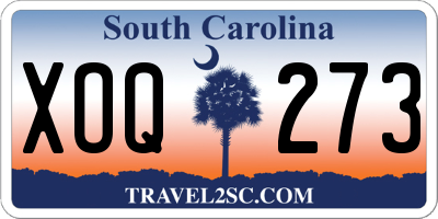 SC license plate XOQ273