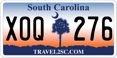 SC license plate XOQ276