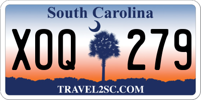 SC license plate XOQ279