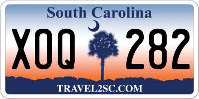 SC license plate XOQ282