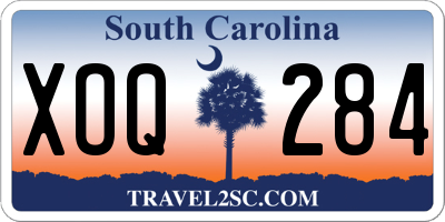 SC license plate XOQ284