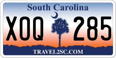 SC license plate XOQ285