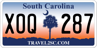 SC license plate XOQ287